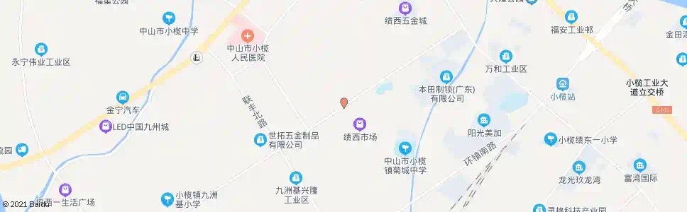 中山绩西市场_公交站地图_中山公交_妙搜公交查询2025