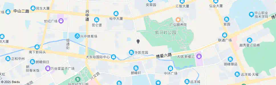 中山新村市场_公交站地图_中山公交_妙搜公交查询2025
