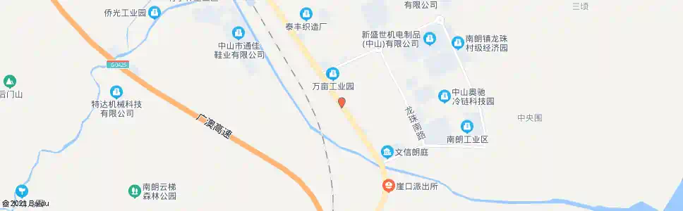 中山泮沙四村_公交站地图_中山公交_妙搜公交查询2025