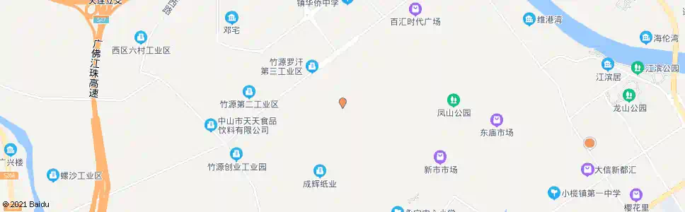 中山徐源市场_公交站地图_中山公交_妙搜公交查询2025