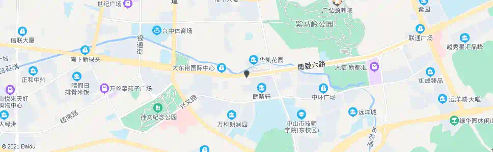 中山朗晴轩_公交站地图_中山公交_妙搜公交查询2025