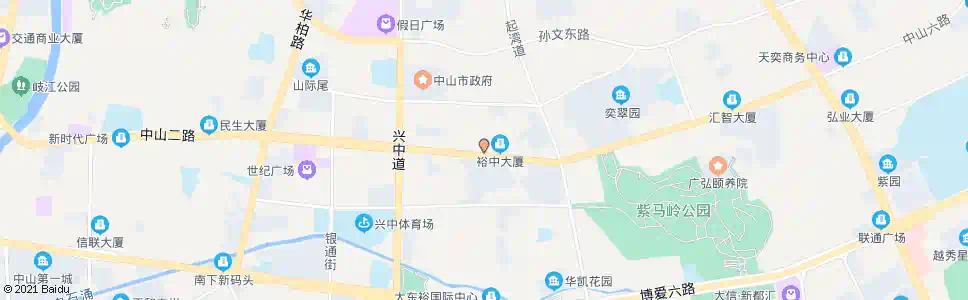 中山农商银行东区支行(BRT)_公交站地图_中山公交_妙搜公交查询2025