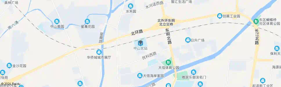 中山美利路北_公交站地图_中山公交_妙搜公交查询2025