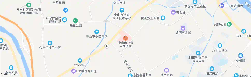 中山小榄人民医院_公交站地图_中山公交_妙搜公交查询2025