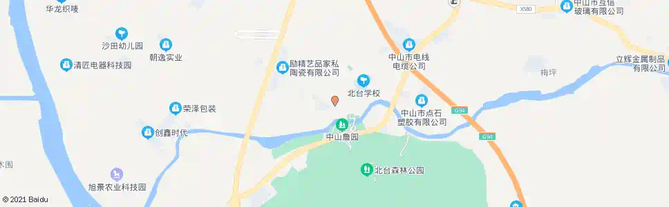 中山北台(G105)_公交站地图_中山公交_妙搜公交查询2025
