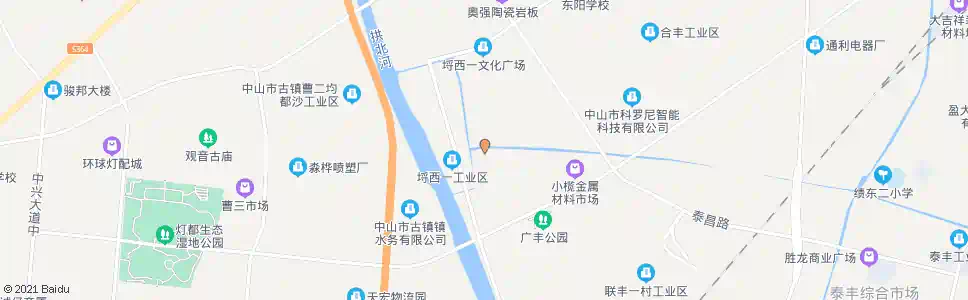 中山埒西一五村_公交站地图_中山公交_妙搜公交查询2025