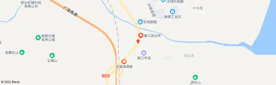 中山崖口_公交站地图_中山公交_妙搜公交查询2025