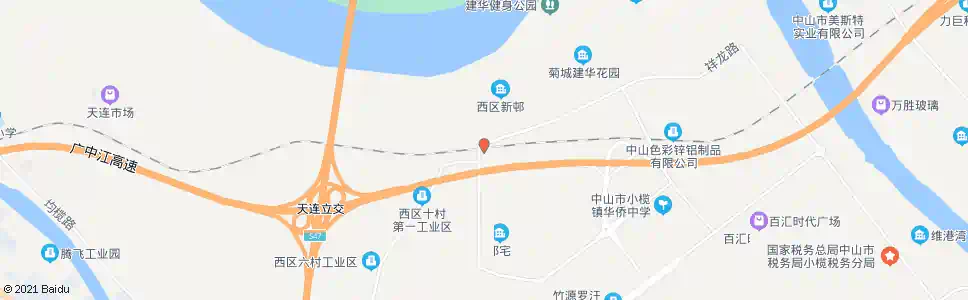中山祥龙路二_公交站地图_中山公交_妙搜公交查询2025