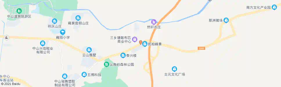 中山三乡布匹市场_公交站地图_中山公交_妙搜公交查询2025