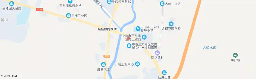 中山新墟北路口_公交站地图_中山公交_妙搜公交查询2025