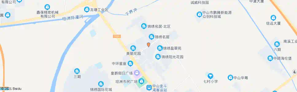 中山锦绣雅苑_公交站地图_中山公交_妙搜公交查询2025