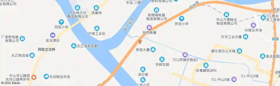 中山园林路(汲水)_公交站地图_中山公交_妙搜公交查询2025