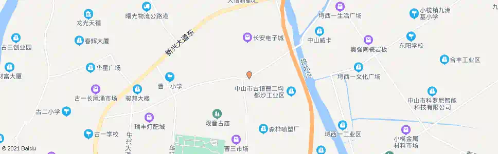 中山曹兴东路_公交站地图_中山公交_妙搜公交查询2025