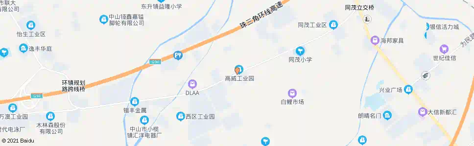 中山工业区尾站_公交站地图_中山公交_妙搜公交查询2025