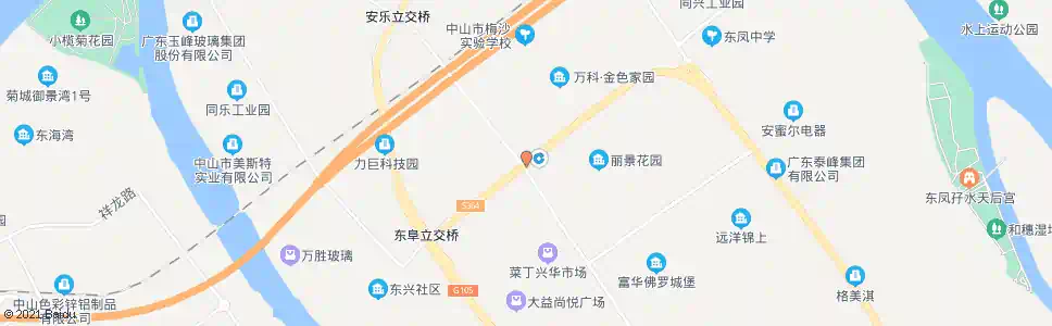 中山东海一路口_公交站地图_中山公交_妙搜公交查询2025