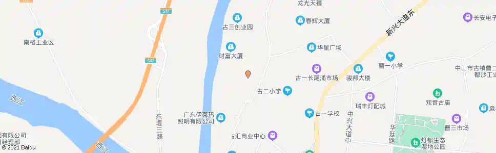 中山古三市场_公交站地图_中山公交_妙搜公交查询2025
