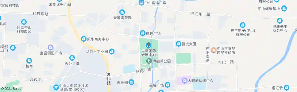 中山火炬国际会展中心_公交站地图_中山公交_妙搜公交查询2025
