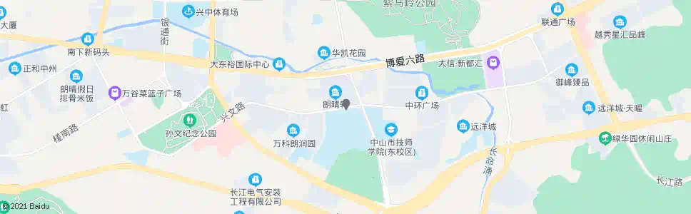 中山市一中_公交站地图_中山公交_妙搜公交查询2025