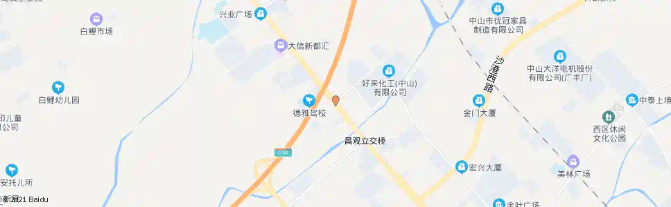 中山西区第三工业区_公交站地图_中山公交_妙搜公交查询2025