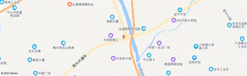 中山东岸路口_公交站地图_中山公交_妙搜公交查询2025