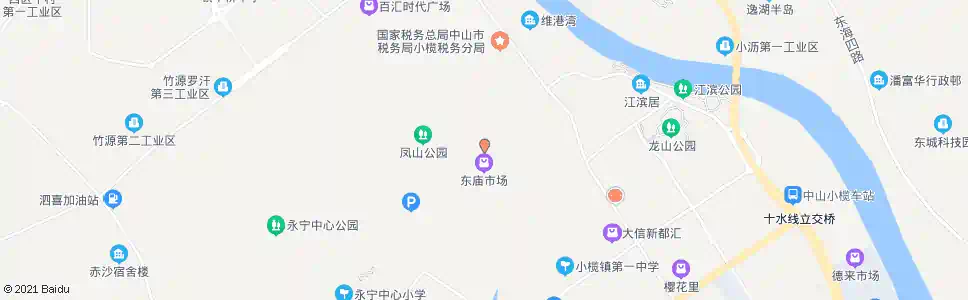 中山东庙_公交站地图_中山公交_妙搜公交查询2025