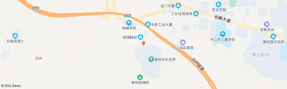中山泉林山庄_公交站地图_中山公交_妙搜公交查询2025