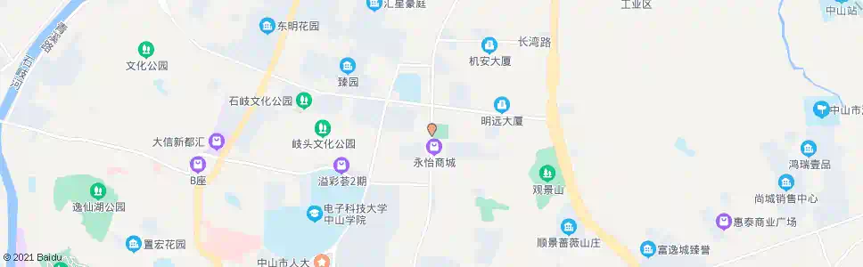 中山沙岗墟西_公交站地图_中山公交_妙搜公交查询2025