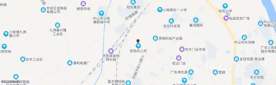 中山燎原_公交站地图_中山公交_妙搜公交查询2025
