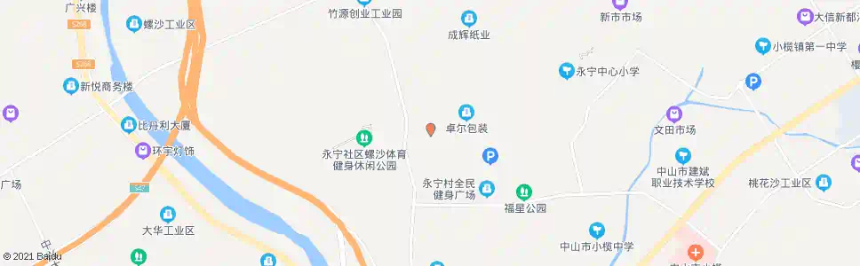 中山华业路口_公交站地图_中山公交_妙搜公交查询2025