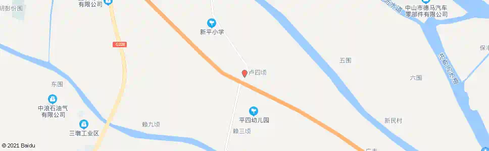 中山何伍顷路口_公交站地图_中山公交_妙搜公交查询2025