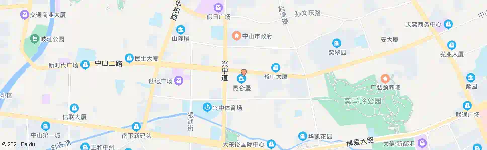 中山库充_公交站地图_中山公交_妙搜公交查询2025