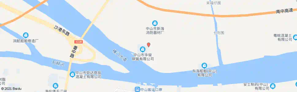 中山新胜_公交站地图_中山公交_妙搜公交查询2025