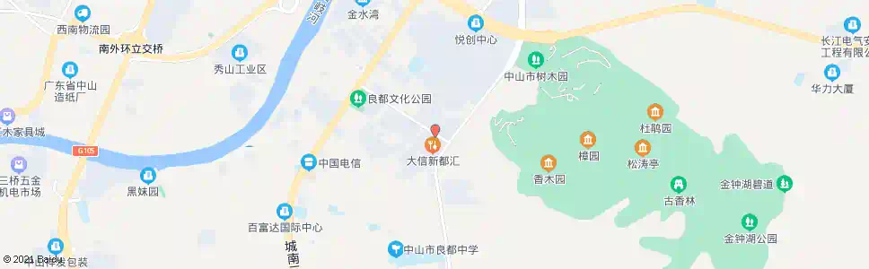 中山兴南路东_公交站地图_中山公交_妙搜公交查询2025
