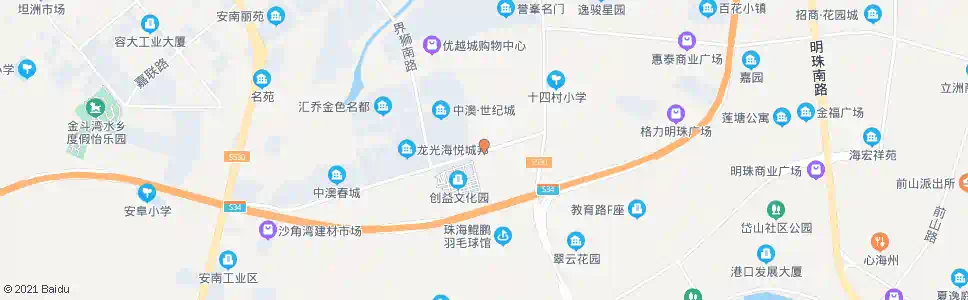 中山环州南路_公交站地图_中山公交_妙搜公交查询2025