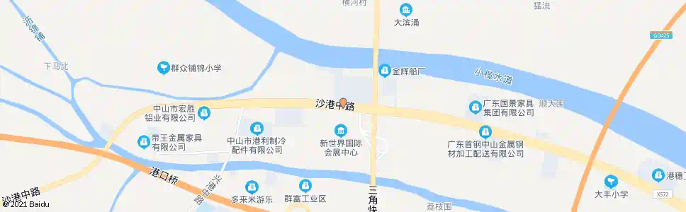 中山大南沙大桥(南)_公交站地图_中山公交_妙搜公交查询2025