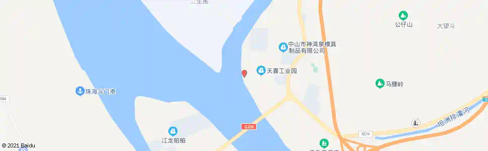 中山磨刀边防派出所_公交站地图_中山公交_妙搜公交查询2025