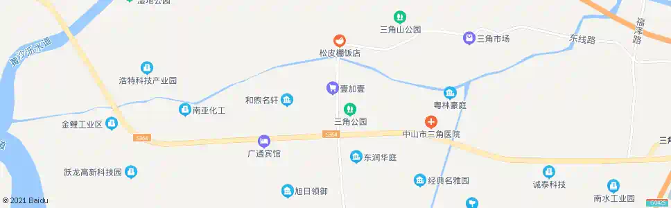 中山港湾路北路口_公交站地图_中山公交_妙搜公交查询2025