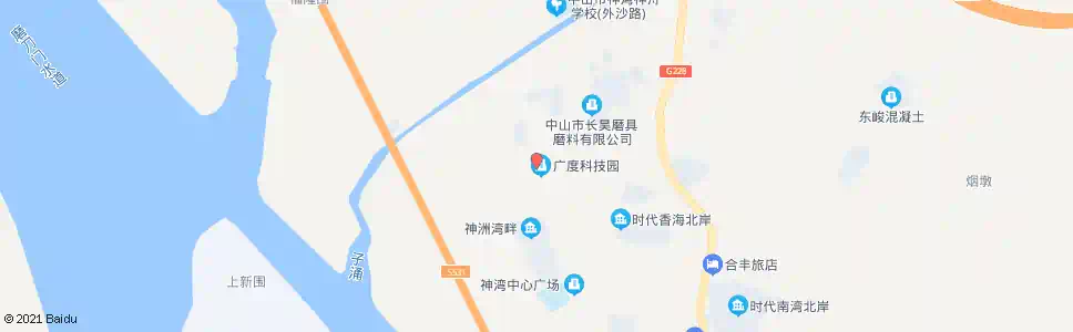 中山光辉路中_公交站地图_中山公交_妙搜公交查询2025