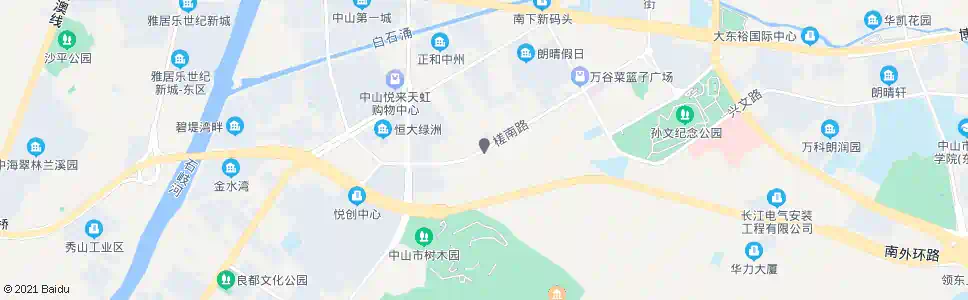 中山槎南路中_公交站地图_中山公交_妙搜公交查询2025