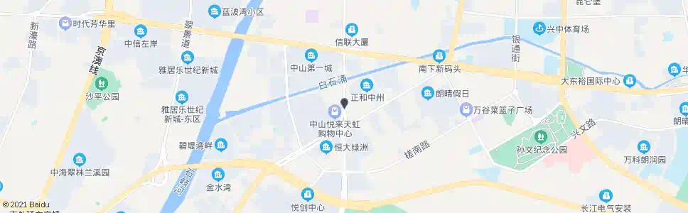 中山悦来南路南_公交站地图_中山公交_妙搜公交查询2025