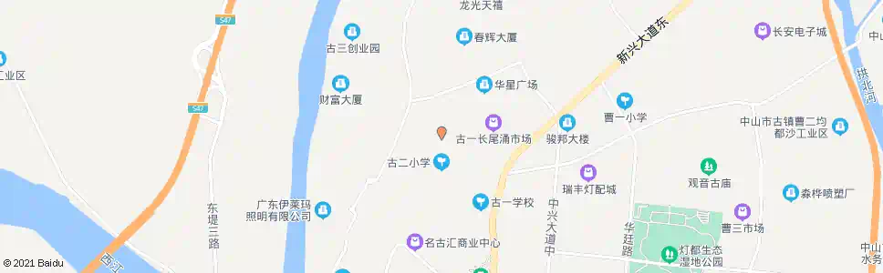 中山古二公园_公交站地图_中山公交_妙搜公交查询2025