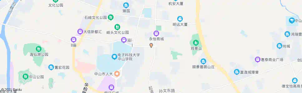 中山永怡花园_公交站地图_中山公交_妙搜公交查询2025