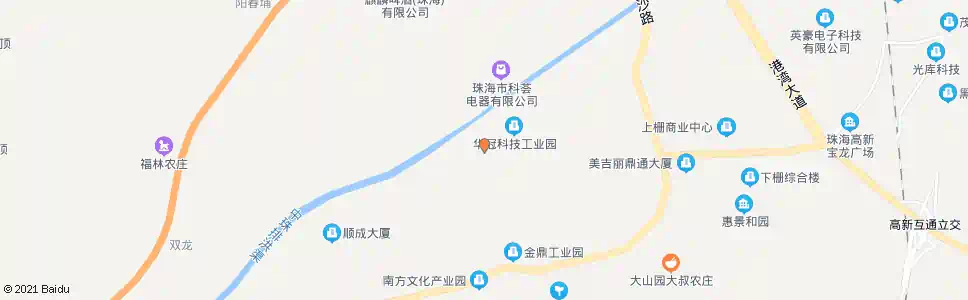 珠海华冠工业园_公交站地图_珠海公交_妙搜公交查询2025