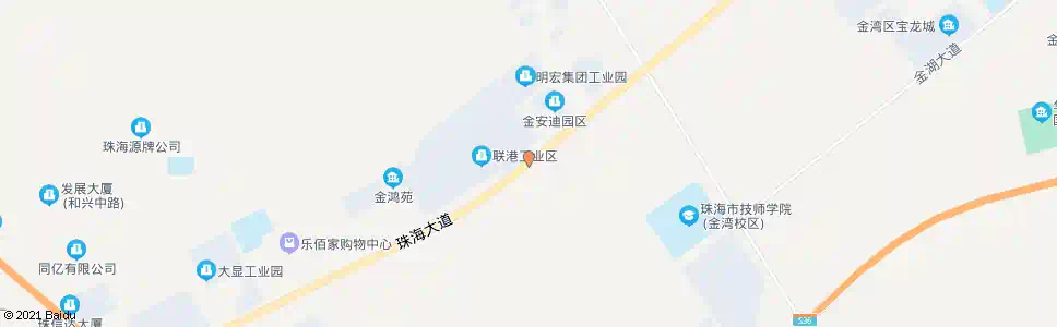 珠海联港工业区_公交站地图_珠海公交_妙搜公交查询2025