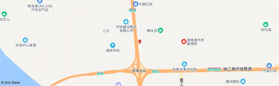 珠海洪湾派出所_公交站地图_珠海公交_妙搜公交查询2025