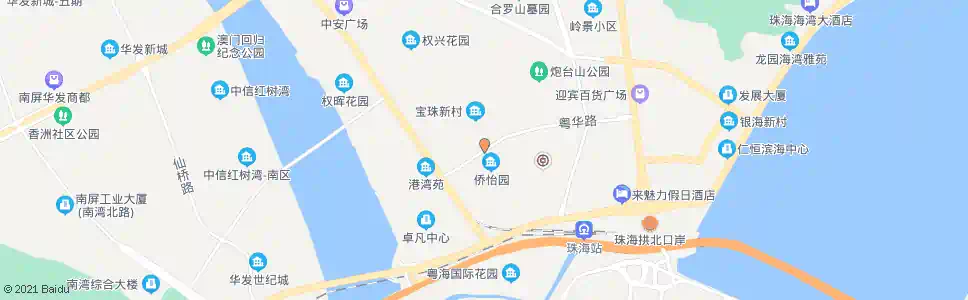 珠海粤华西_公交站地图_珠海公交_妙搜公交查询2025