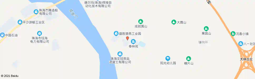 珠海红旗砖厂_公交站地图_珠海公交_妙搜公交查询2025