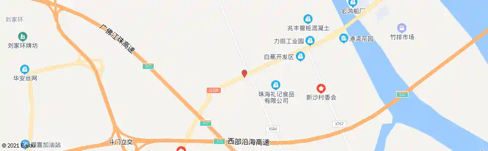 珠海新二桥头_公交站地图_珠海公交_妙搜公交查询2025
