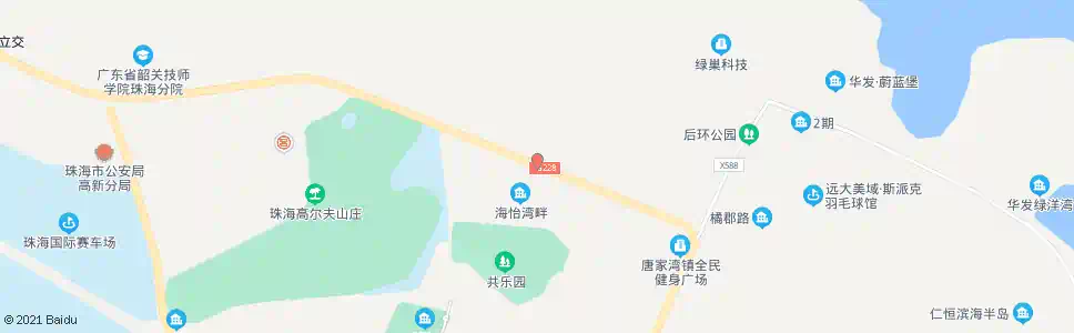 珠海海怡湾畔_公交站地图_珠海公交_妙搜公交查询2025