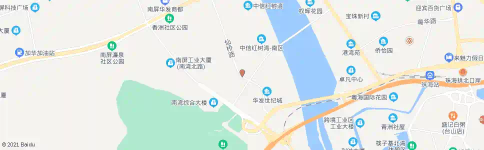 珠海仙桥路南_公交站地图_珠海公交_妙搜公交查询2025